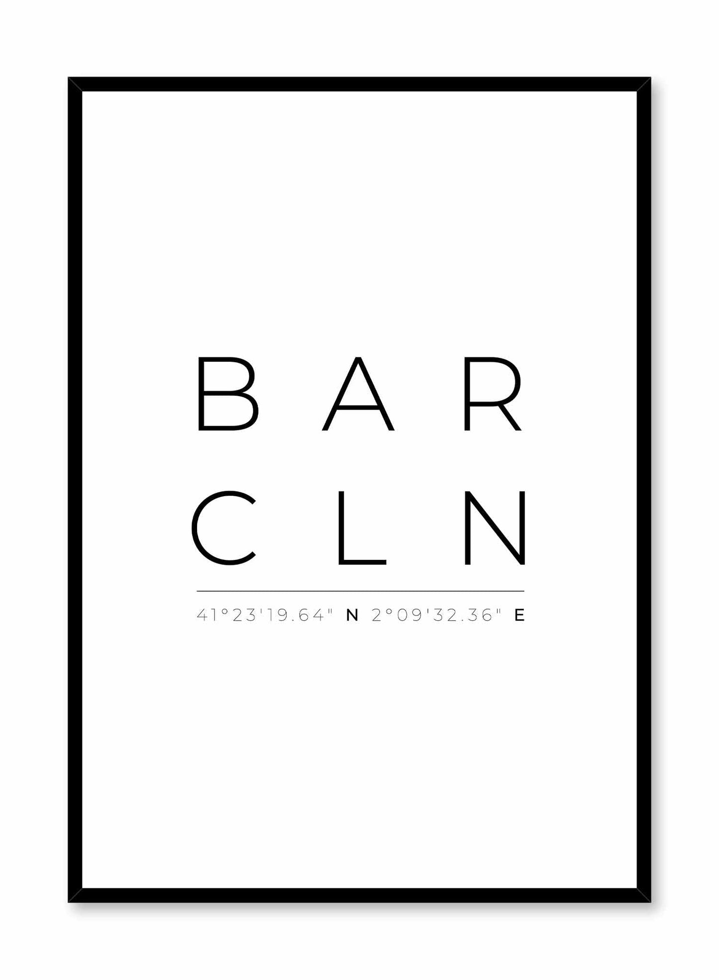 Barcelona Coordinates, Poster